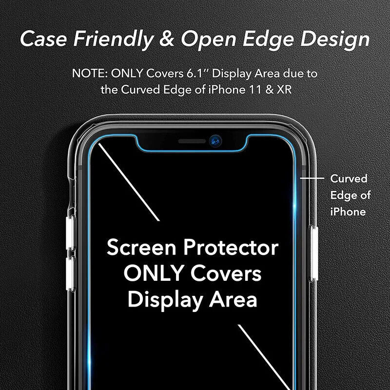 3X Tempered Glass Screen Protector for Iphone 16 15 14 13 12 11 Pro Max XR 8 7 6